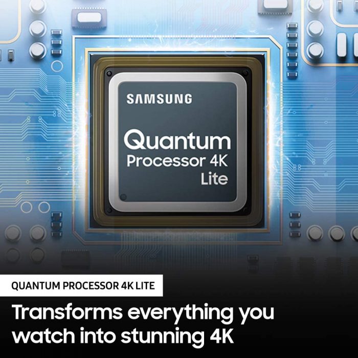 Samsung Quantum Processor 4k Lite transforms everything you watch into stunning 4k