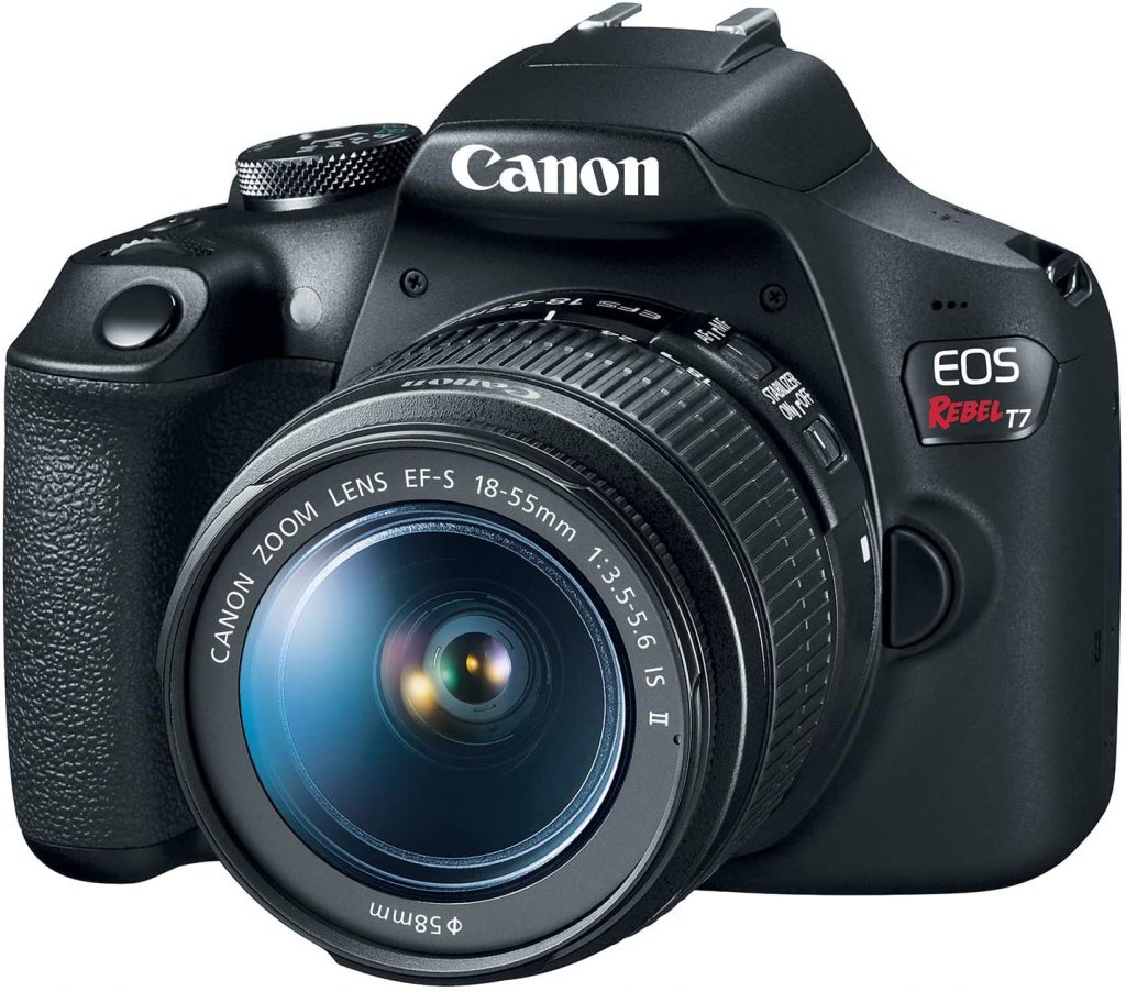 The best DSLR camera, like this model, is about $150 cheaper than other Canon models. It has a 24.1 Megapixel CMOS sensor, which means less shutter lag time. It also has built-in WiFi capability so you can send pictures straight to your chosen device.