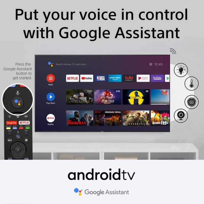 Sony Ultra HD Android TV with Google Assistant. 