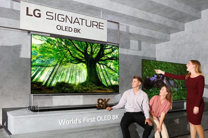LG Signature OLED 8K TV, great for gamers.