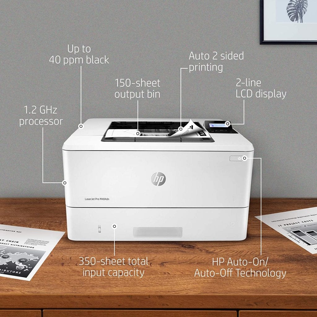 HP M404dn Monochrome is loaded with features