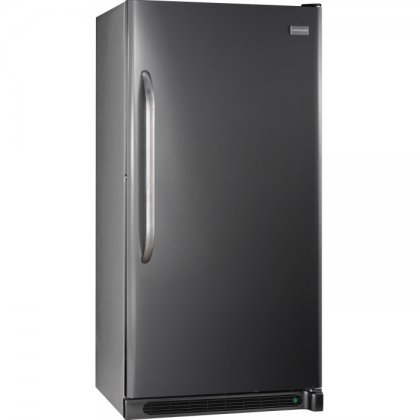 Frigidaire upright freezer in dark grey color