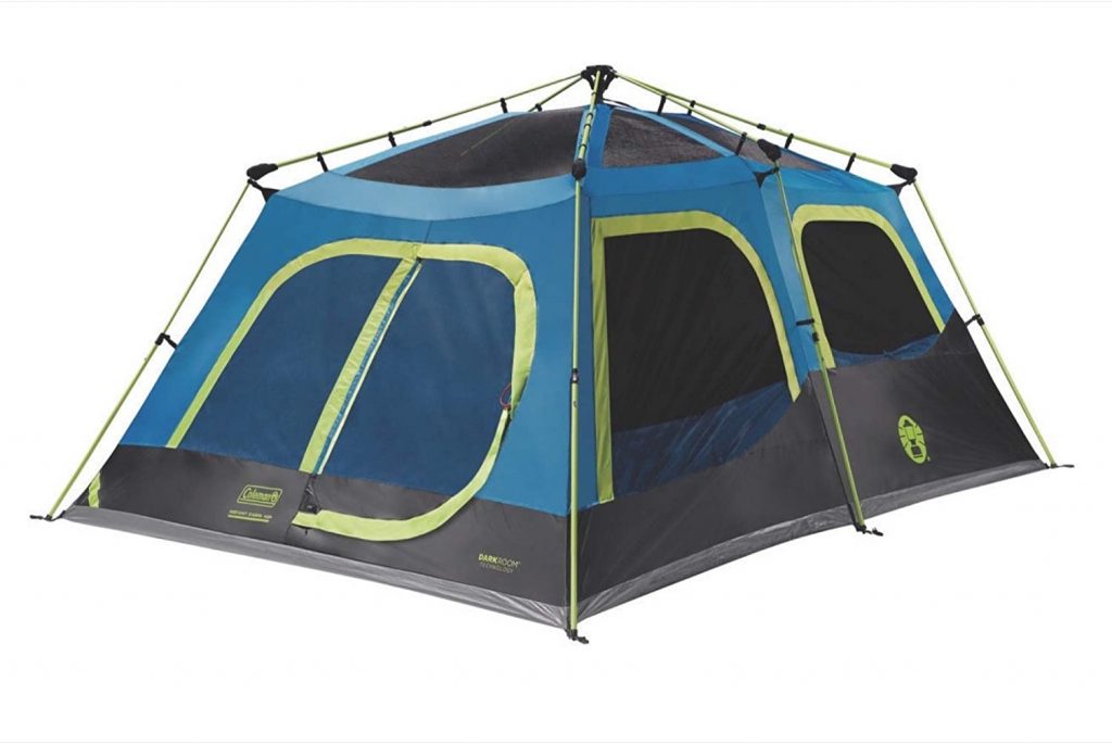 Coleman 60 second set up Family Cabin, one of the top tents. 