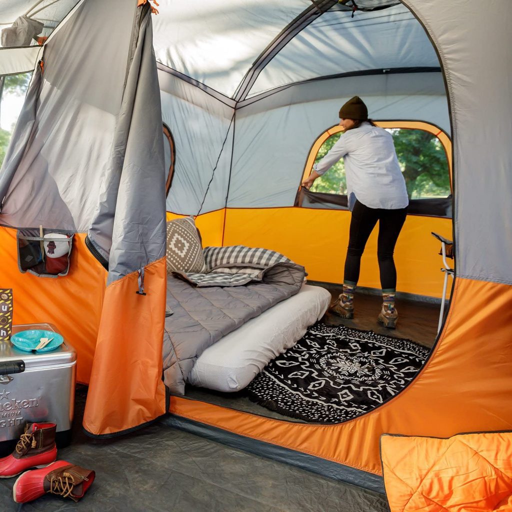This screen tent allows better air circulation.