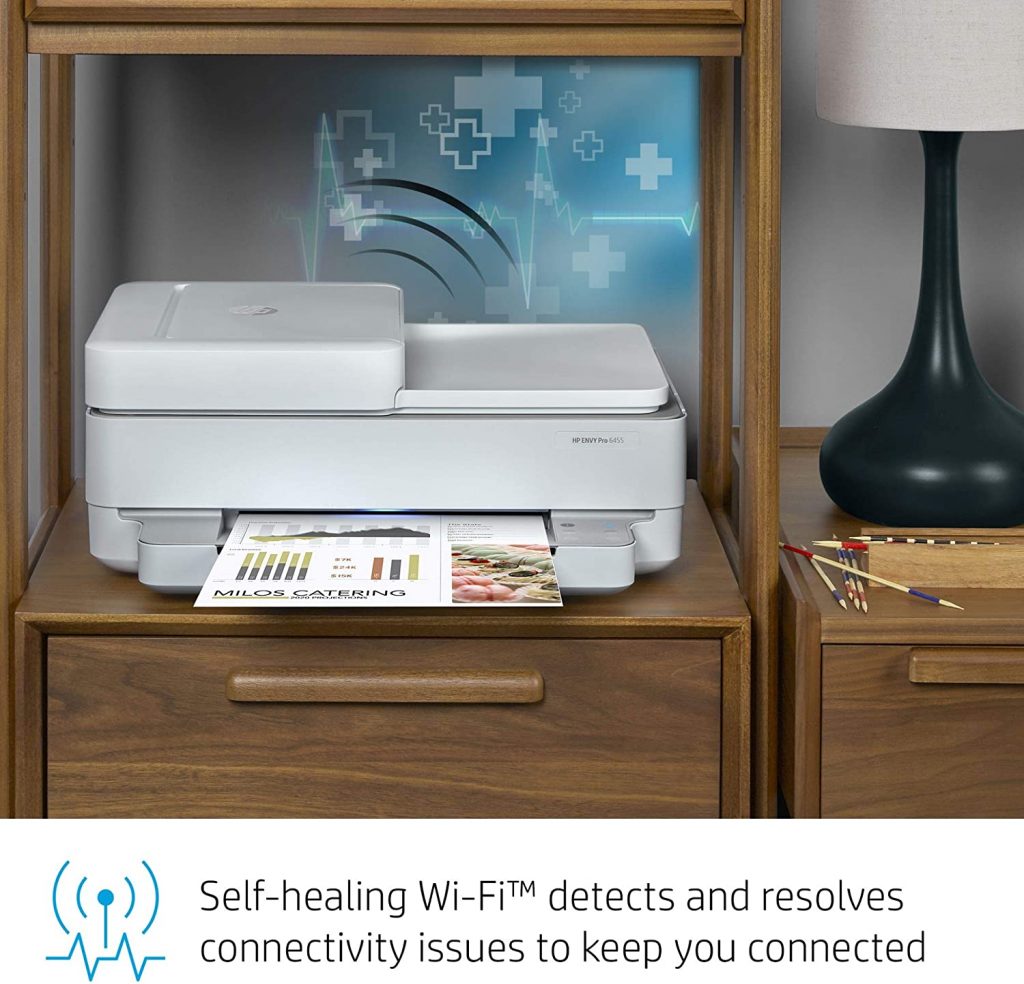 Features an easy step-by-step setup process and High volume automatic document feeder