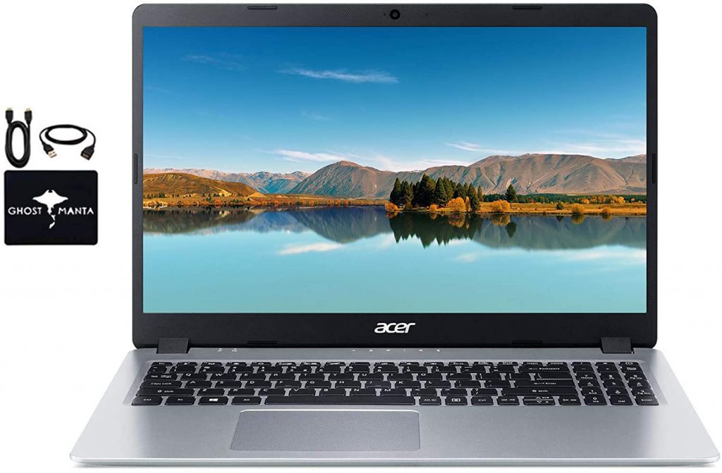 Acer Aspire 5 15-inch Laptop is one of the best. It has an AMD Ryzen 3 3200u processor that can get you a refresh rate of up to 3.5GHz has 8GB of RAM and 256GB of SSD storage.