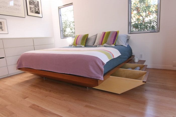 Deluxe Platform Bed Frame. Platform bed frame with storage space