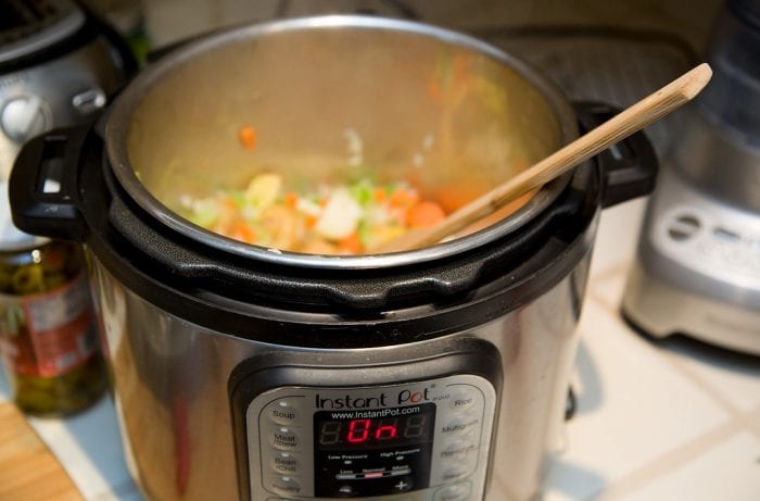 An instant pot. Cooking in an instant pot is one of the best ways to prepare healthy meals.