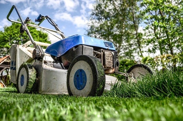 Choose the best reel mowers by starting with the blades. You can choose from four to seven blades of reel mowers that are or aren’t covered in nonstick coating. - Reel mowers. reel mower - all hard at work on the front yard. Blue reel mower