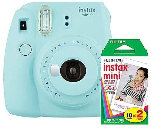 Fujifilm instax Mini 9 polaroid, Take pictures immediately with included film, Includes a close-up lens attachment