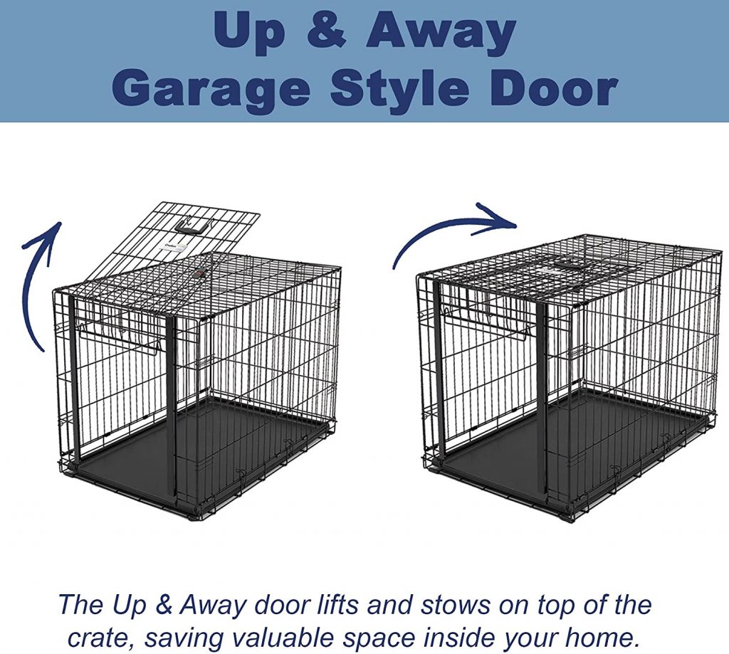 Best dog crate with an overhead door