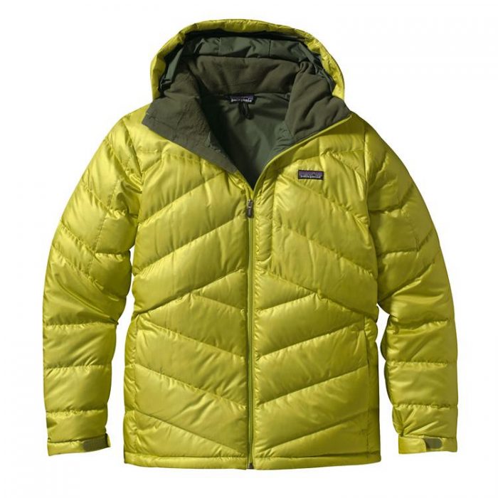 Vibrant yellow down jacket adds a splash of sunshine to any winter ensemble. Best color choice.