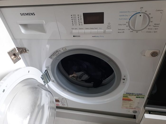 The Siemens washing and drying machine