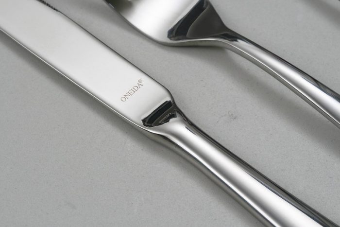 This silver cutlery set is thick and nice.