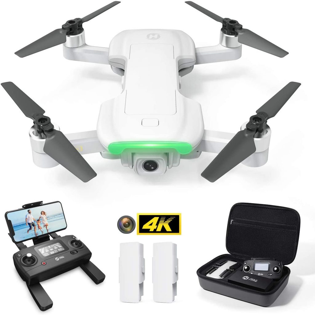 Best drone for beginner - This Holy Stone drone has a lot of features for an affordable price. It has the follow me function that allows it to follow you while you ride a bike or do something else.