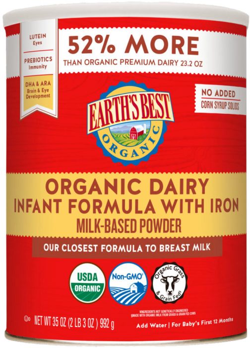 best organic dairy formula with iron increases the comfort level of your infant