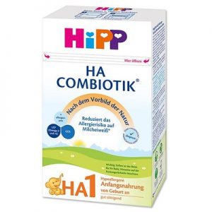 Prebiotics are present in every HiPP infant formula HA Combiotic. This formula for baby is effective. 
