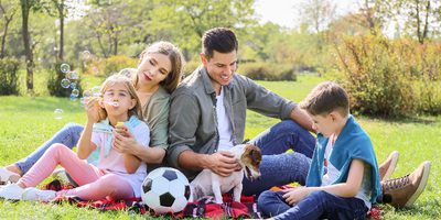 Family bonding a perfect summer activities at home.