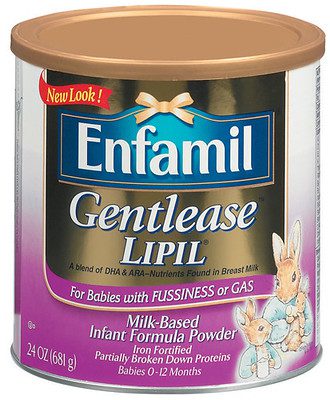 Enfamil Gentlease formula (formula to relieve gas) is one of the best formula option that helps infants.