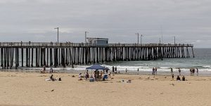 Popular Pismos beach on California
