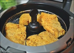 Air-fried chicken breast cooked in a healthier way yet still delicious! 