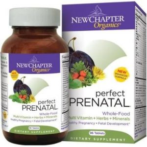 New Chapter Organics Perfect Prenatal Multi Vitamins for healthy pregnancy and fetal development.