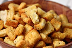 Delicious and mouth-watering air fryer croutons for your family.
