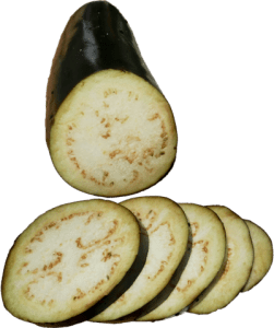 Eggplants that you can air fry at home.