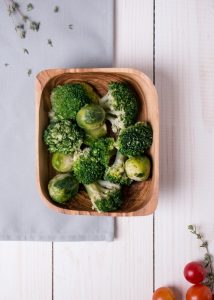 a bowl of greens