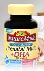 Nature Made Prenatal Multi With DHA, a good prenatal supplement for pregnant women