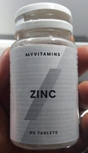 A bottle of Zinc supplement in tablet form - MYVITAMINS ZINC