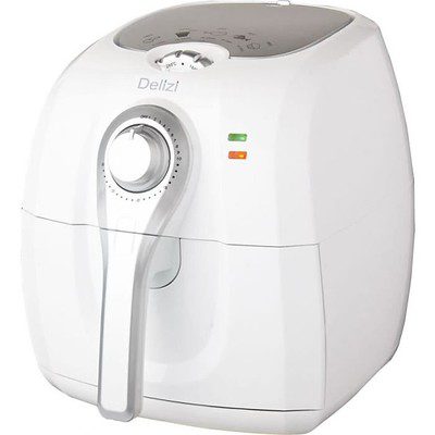 A white air fryer that you can used for making fried celery recipe for the whole family and friends.