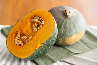 Air frying kabocha squash is healthy.