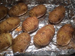 Air Fryer Sweet Hasselback Potatoes