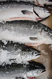 This picture shows the fish that you can use for the air fryer salmon. 