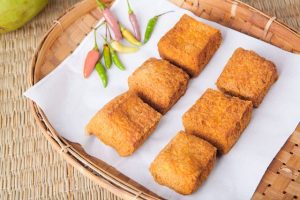 crispy tofu sandwich - one of the healthiest snacks for sharing