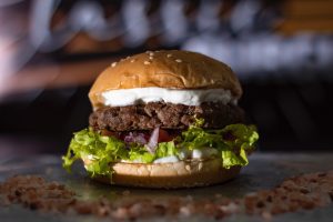 An air fryer mini burger. You can make this using an air fryer. Air fryer is really helpful.