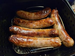 Air fried sausage for bologna