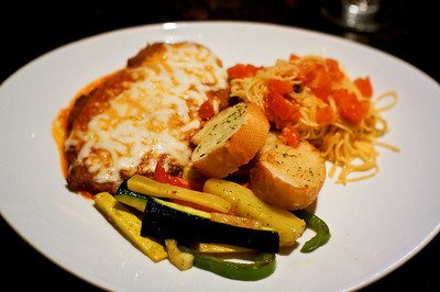 Pasta with grated parmesan cheese.