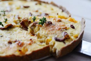 Quiche a savory pie prepared with layers of French puff pastry. You'll definitely drool over quiche from an air cooker appliance. Cook your favorite quiche now!