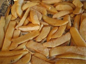 Fries cooked to perfection.