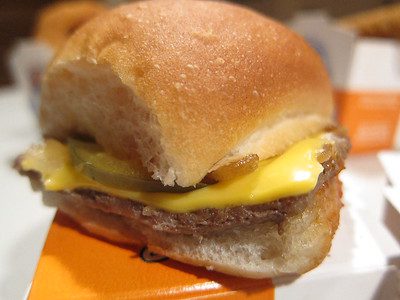 White castle burger with cheese in an air fryer is the best. This is one of the uses of an air fryer. Buy your air fryer now.