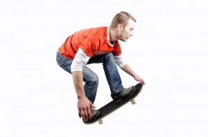 Skateboarder's skateboard
