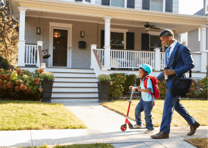 Scooting can be fun for kids outside. 