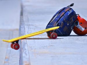 A yellow cruiser board 