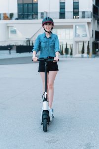 When you ride a scooter, you engage in an activity that strengthens your bones by providing resistance against your body weight.
