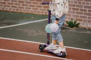 Younger children may require supervision and may need to start with a slower scooter.