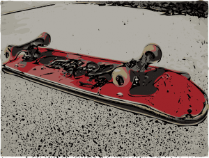 Vintage skateboards are cool