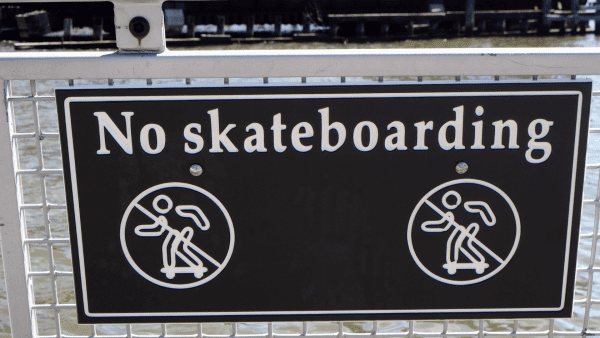 You need to follow safety laws for Skateboarding