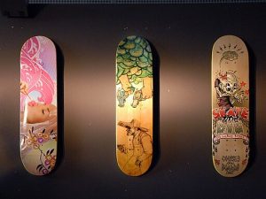 Skateboard deck in lovely designs.